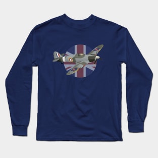 British Hawker Hurricane Fighter Aircraft Long Sleeve T-Shirt